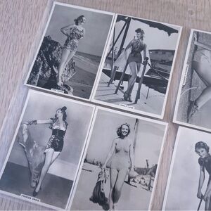 Vintage Cigarette Card Lot 1930s Modern Beauties Pinup Collectibles